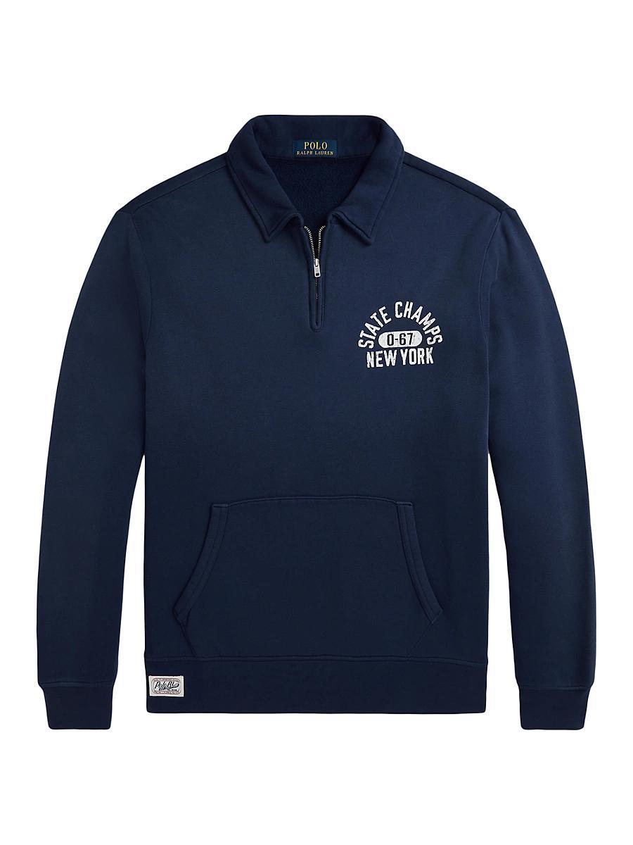 Mens Collegiate Quarter-Zip Sweatshirt Product Image