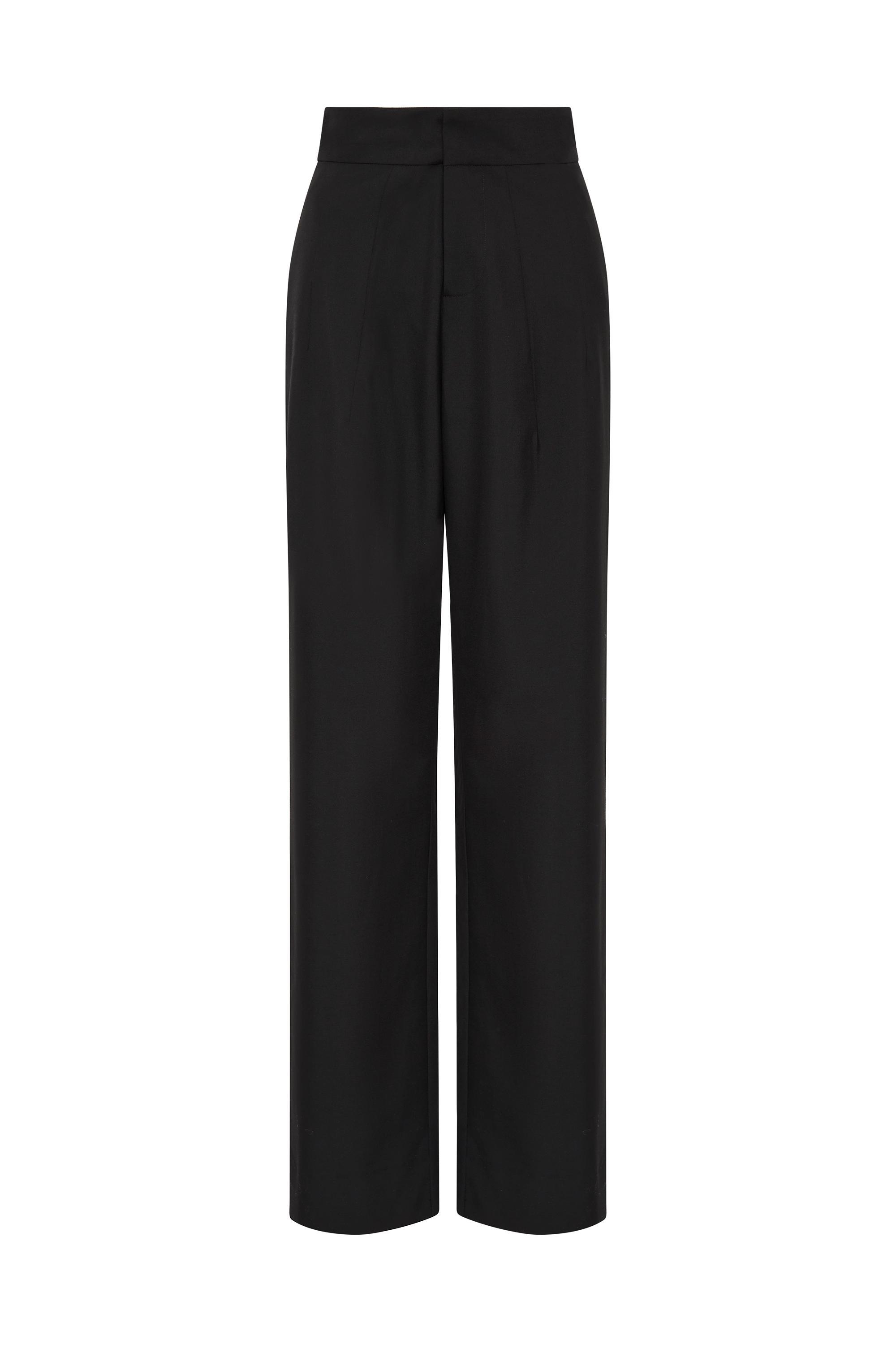 Cropped bootcut pants in cavalry wool Product Image