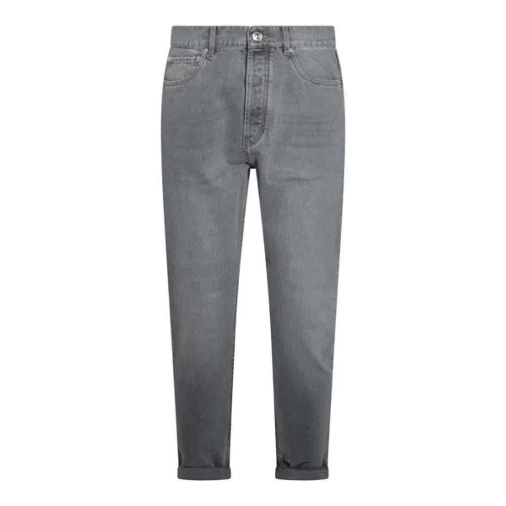 BRUNELLO CUCINELLI Iconic Fit Denim Jeans In Grey Product Image