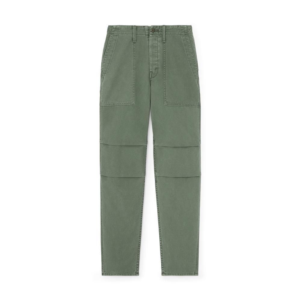 MOTHER The Awol Hover Jean In Green Product Image