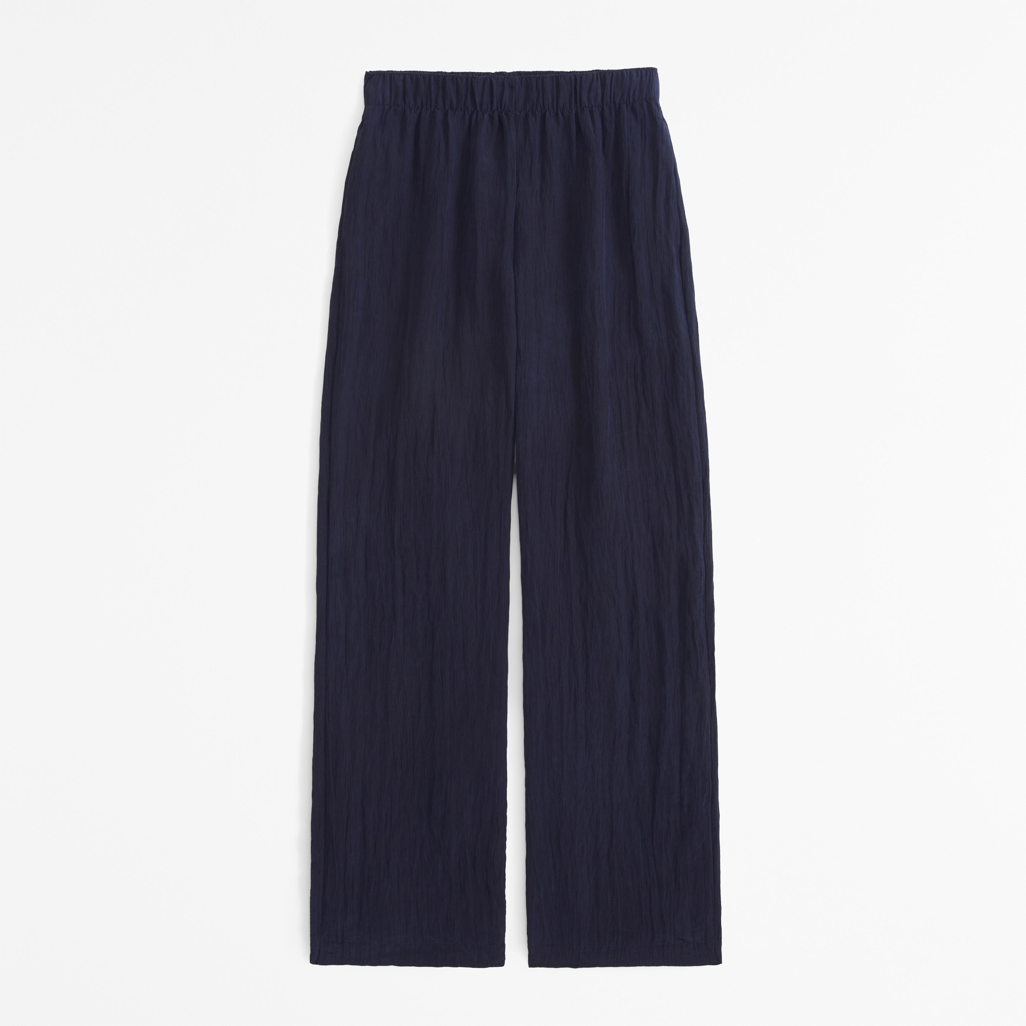 Crinkle Textured Pull-On Pant Product Image