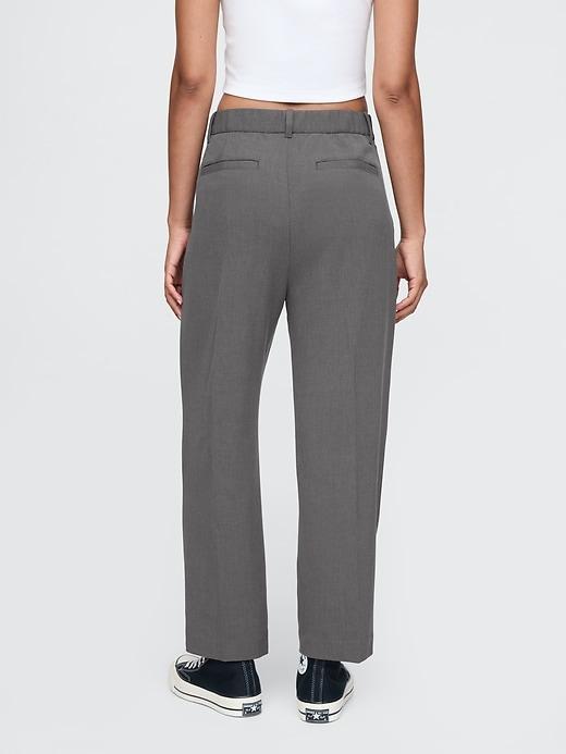 365 High Rise Brushed Twill Pleated Taper Trousers Product Image