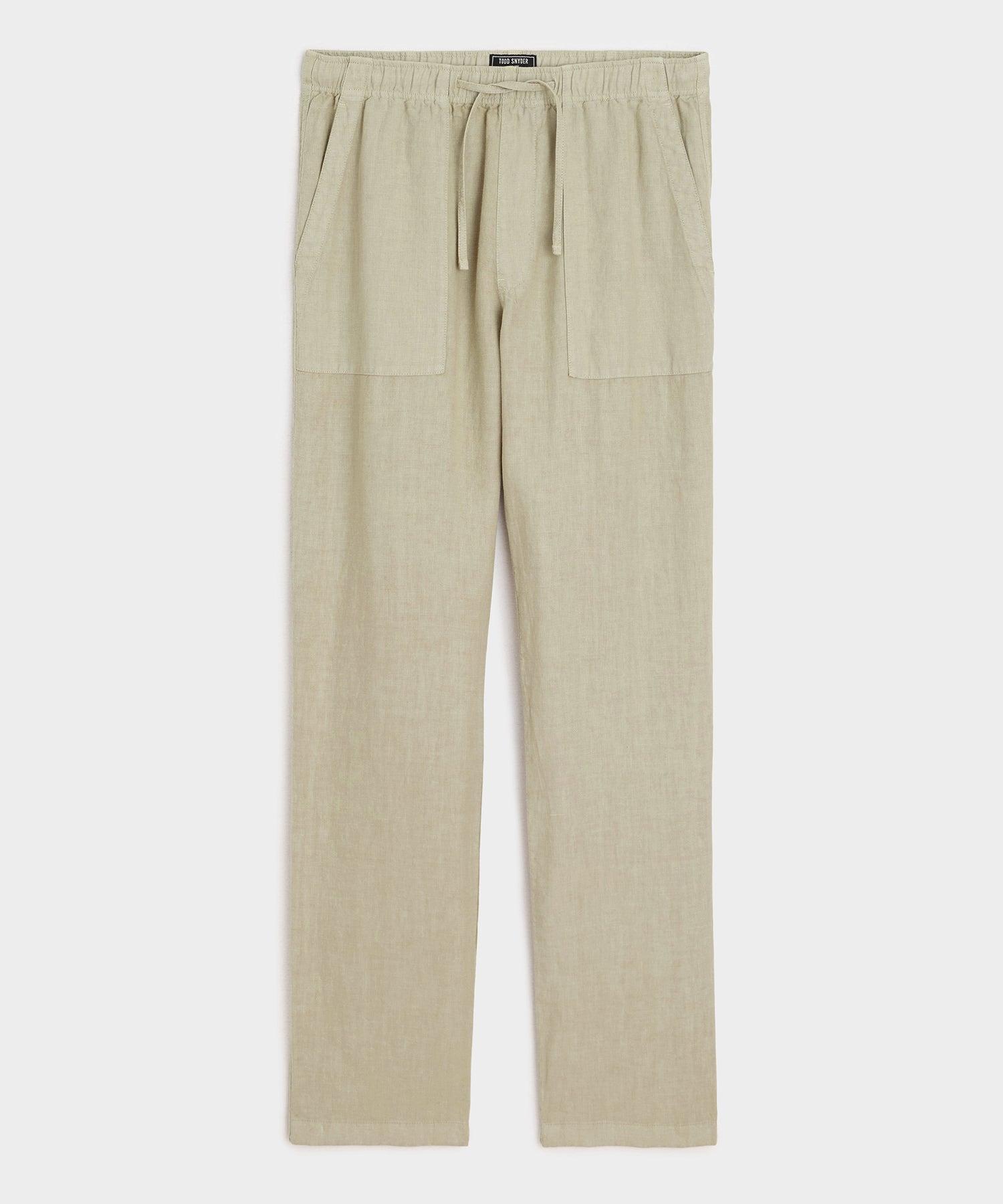 Straight Fit Linen Beach Pant Product Image