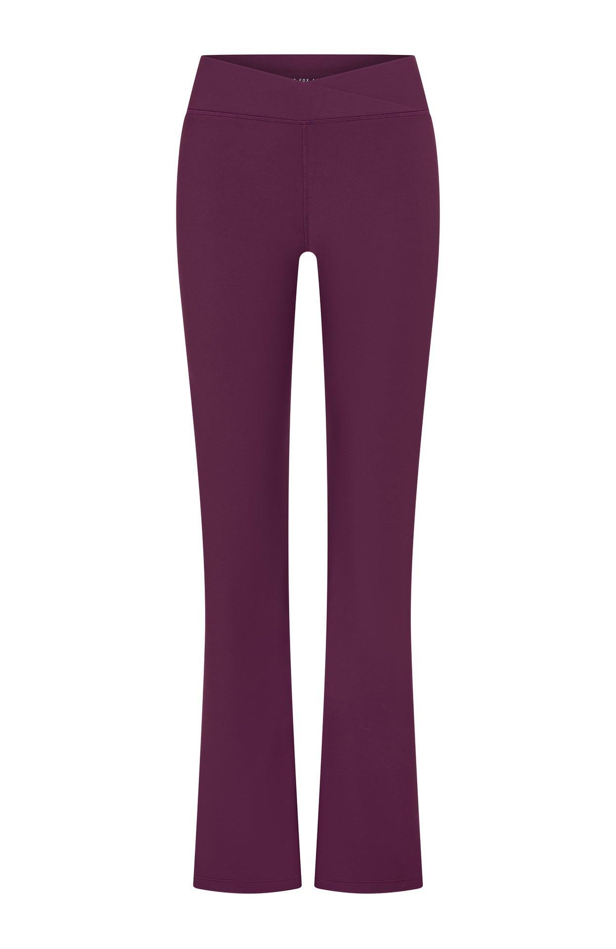 Wellness Flare Leggings Plum Product Image