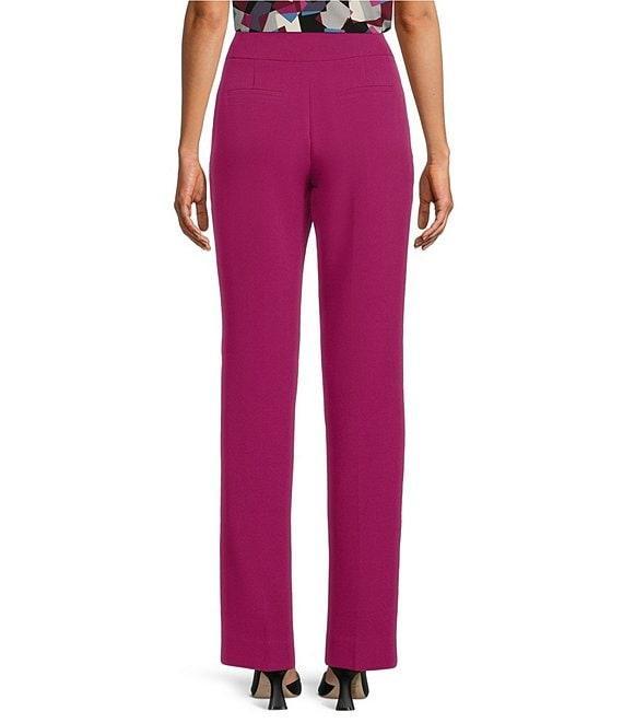 Kasper Stretch Crepe Fly Front Slim Pants Product Image