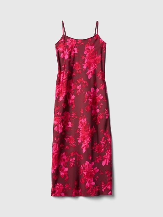 Recycled Satin Maxi Slip Dress Product Image