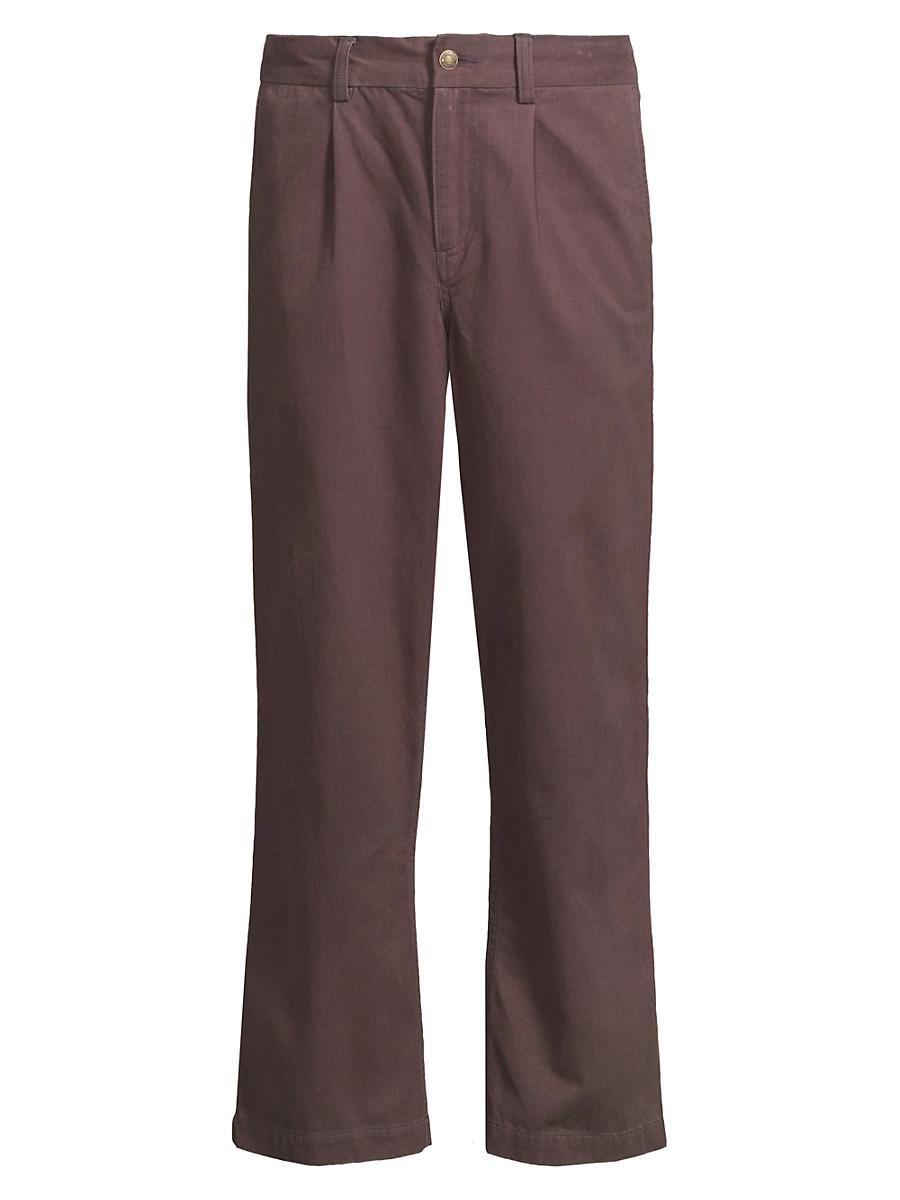 Mens Dreamweaver Twill Mid-Rise Straight-Leg Pants Product Image