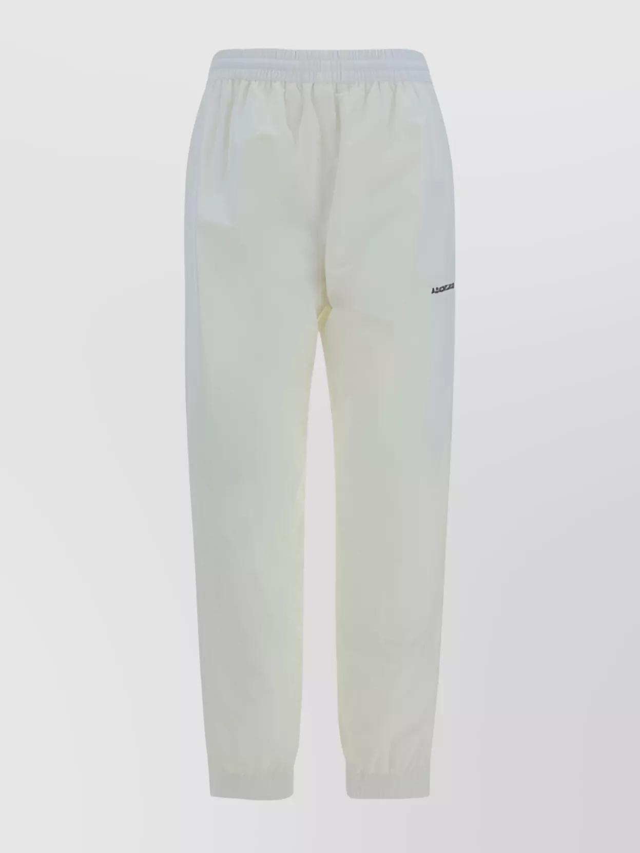 BALENCIAGA Regular Fit Tracksuit Style Pants In White Product Image