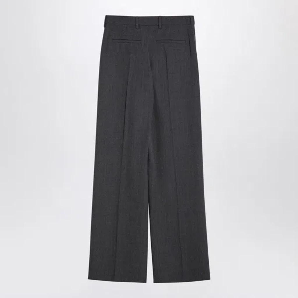 VALENTINO Wide Trousers In Gray Product Image