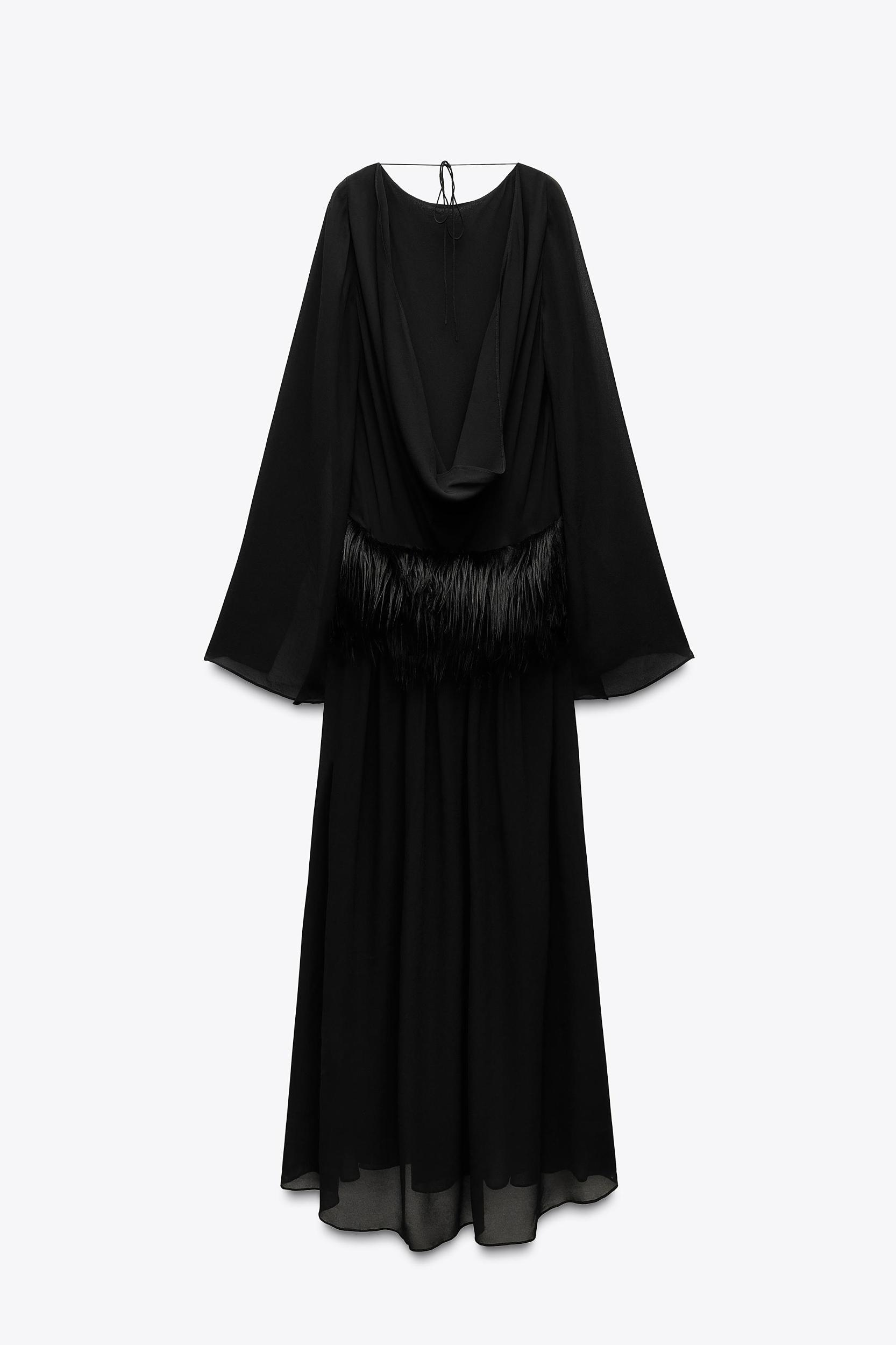 FAUX FUR SASH DRESS LIMITED EDITION Product Image