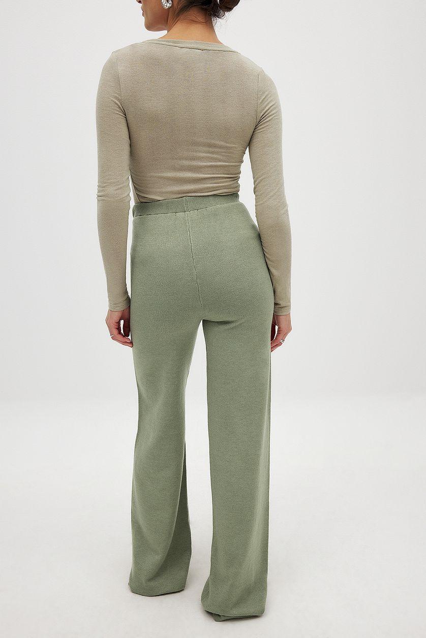 Knitted Wide Trousers Product Image