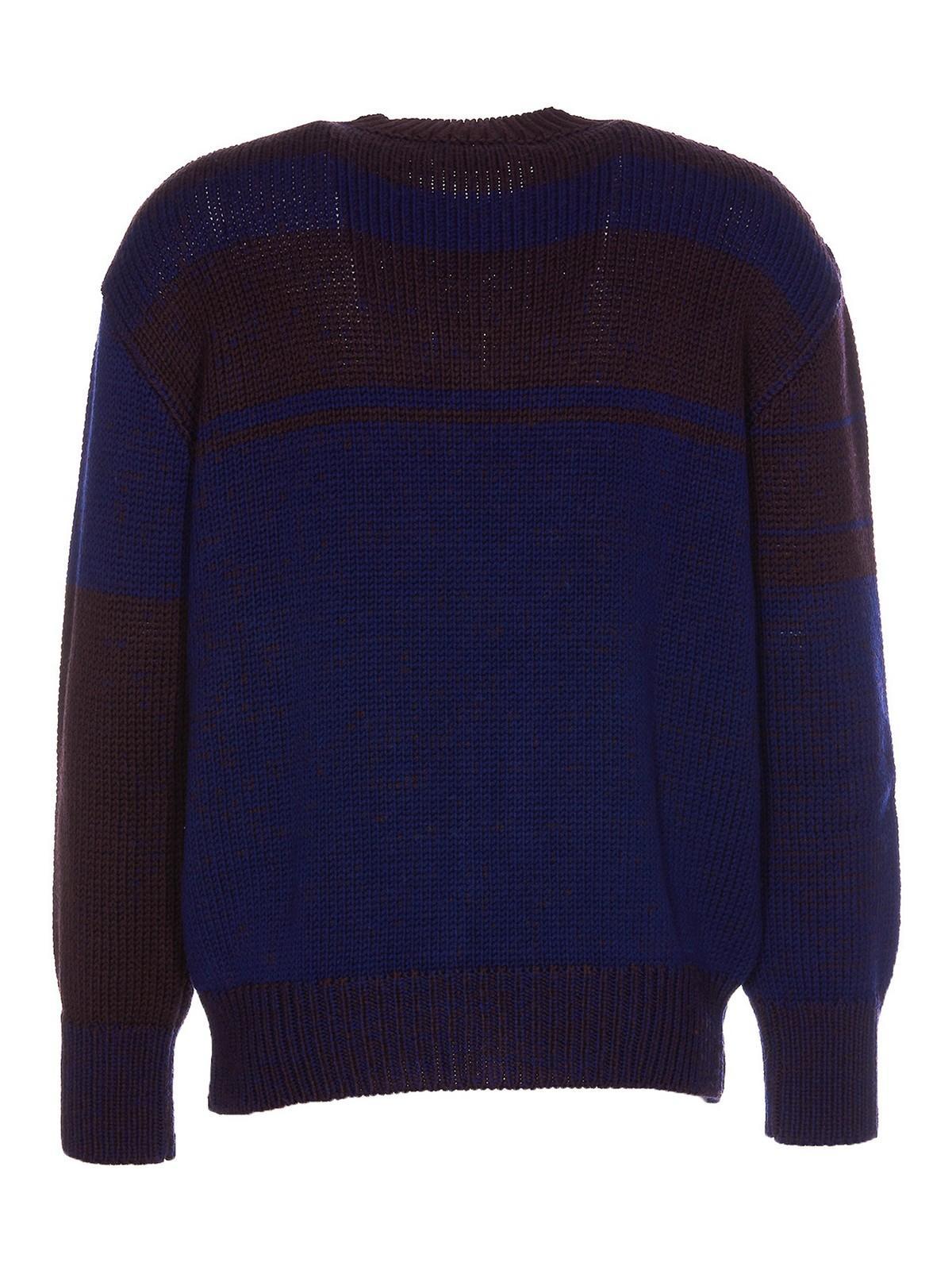 MARNI Logo Sweater In Azul Product Image