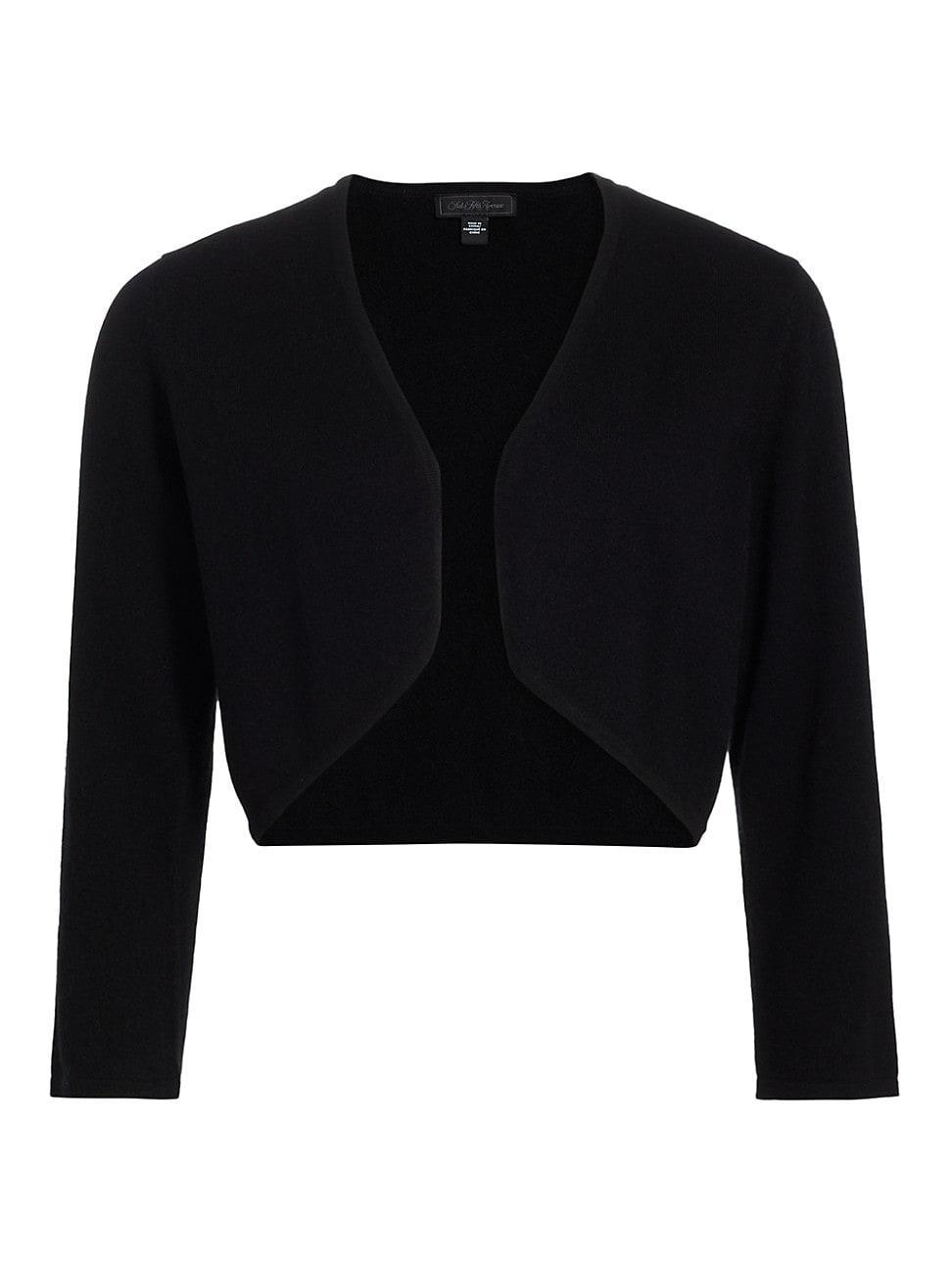 Womens COLLECTION Cashmere Cropped Open Bolero Cardigan Product Image