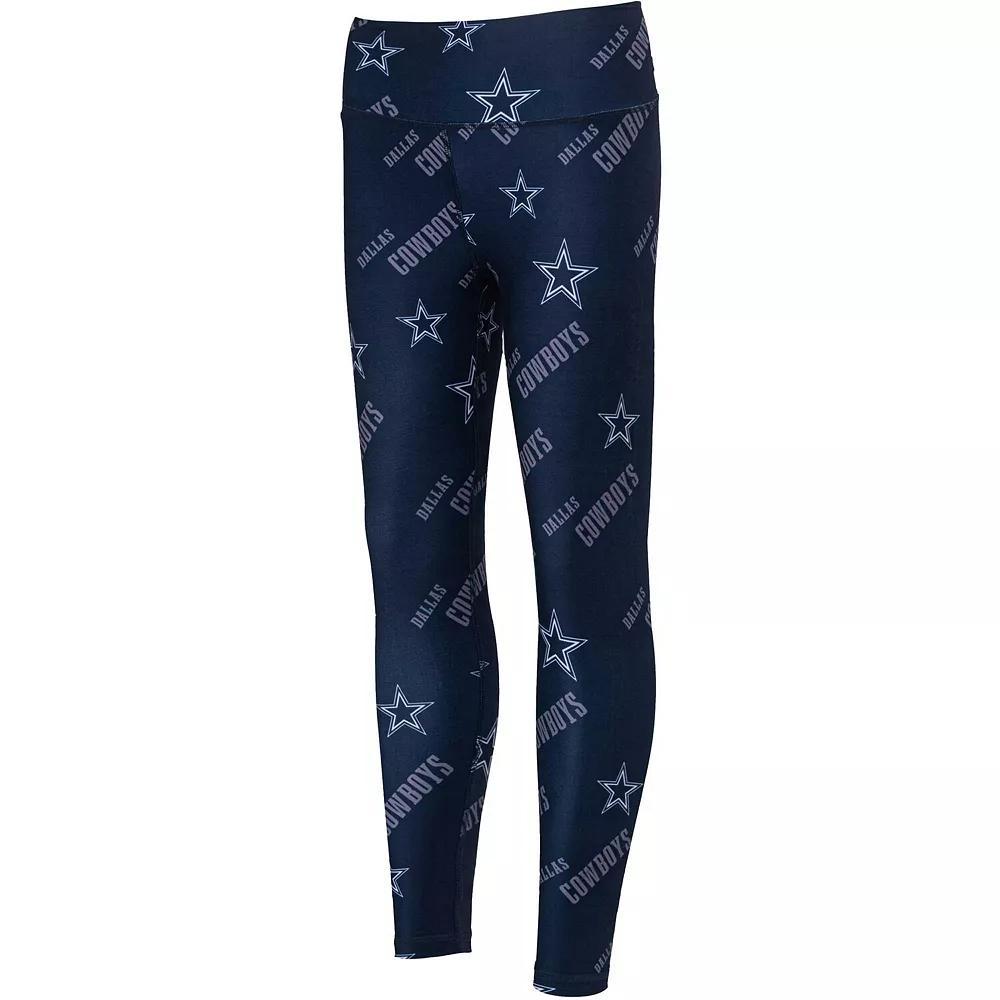 Women's Concepts Sport Navy Dallas Cowboys Breakthrough Allover Print Lounge Leggings,  Product Image