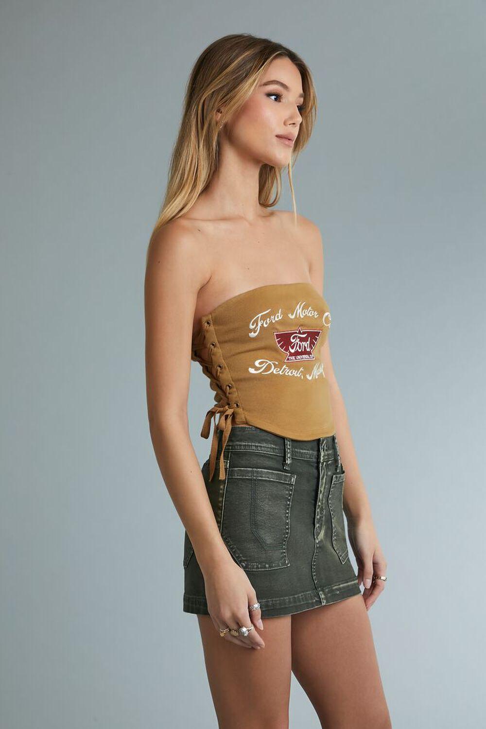 Ford Lace-Up Tube Top | Forever 21 Product Image