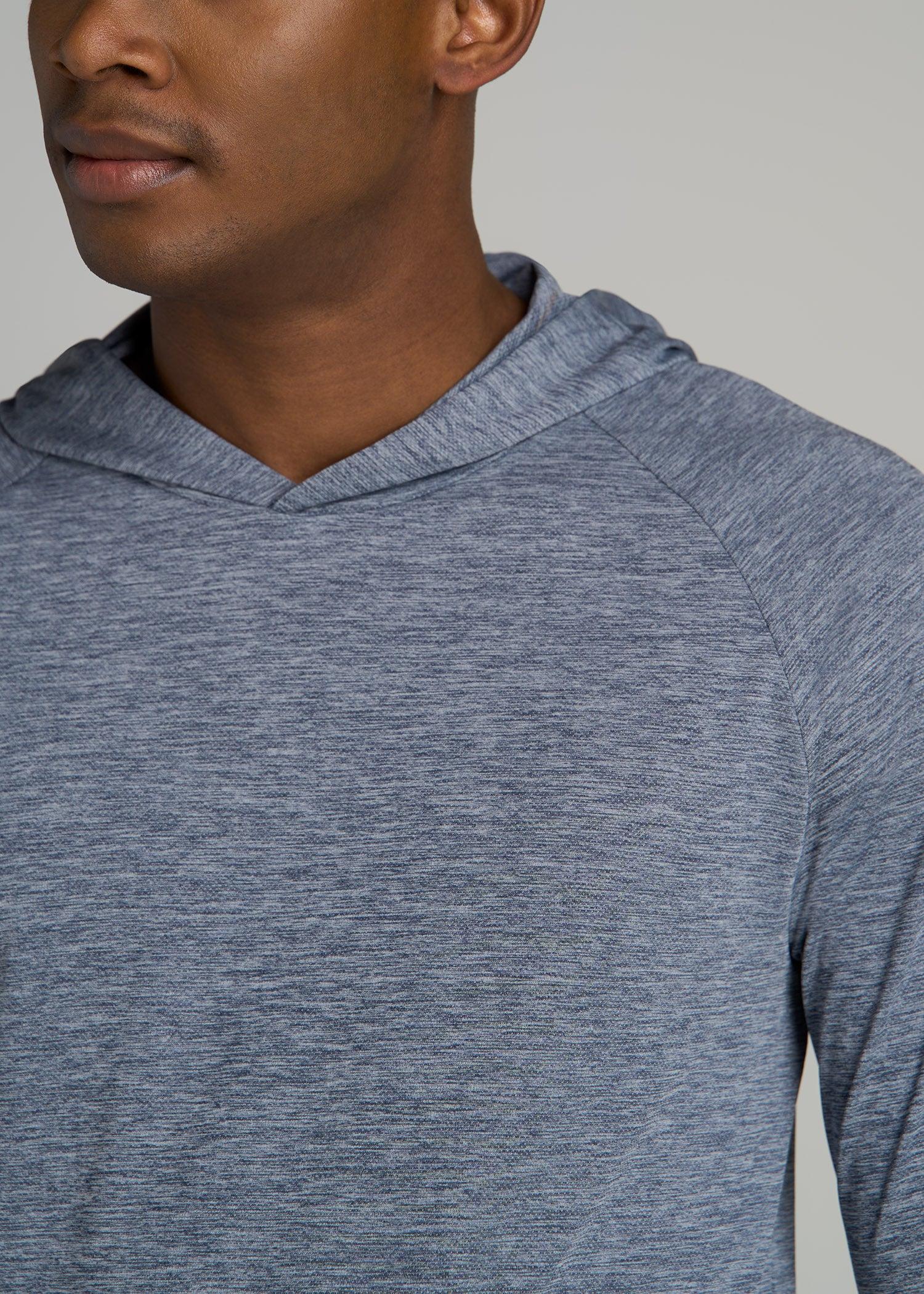 A.T. Performance Training Hoodie for Tall Men in Navy Space Dye Male Product Image