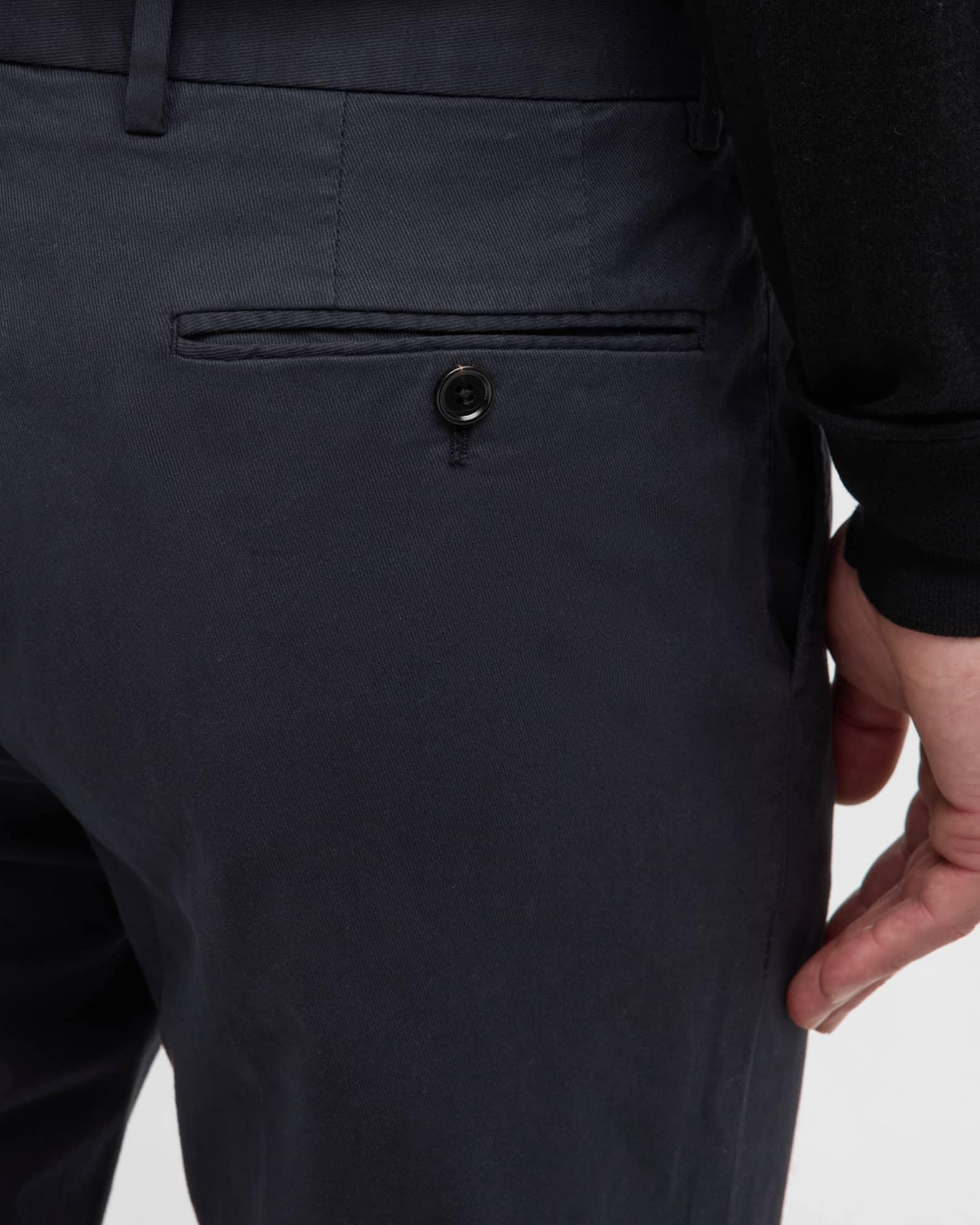 Men's Premium Cotton Flat-Front Trousers Product Image