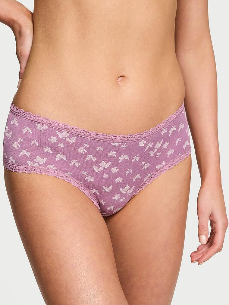 Cotton Lace-Waist Cheeky Panty Product Image