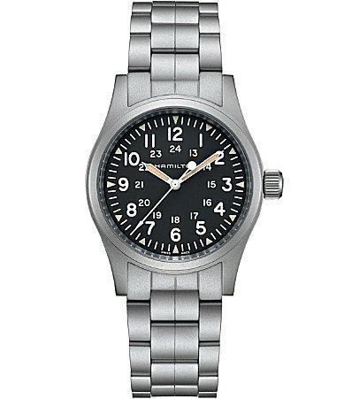 Hamilton Khaki Field Mechanical Canvas Strap Watch Product Image
