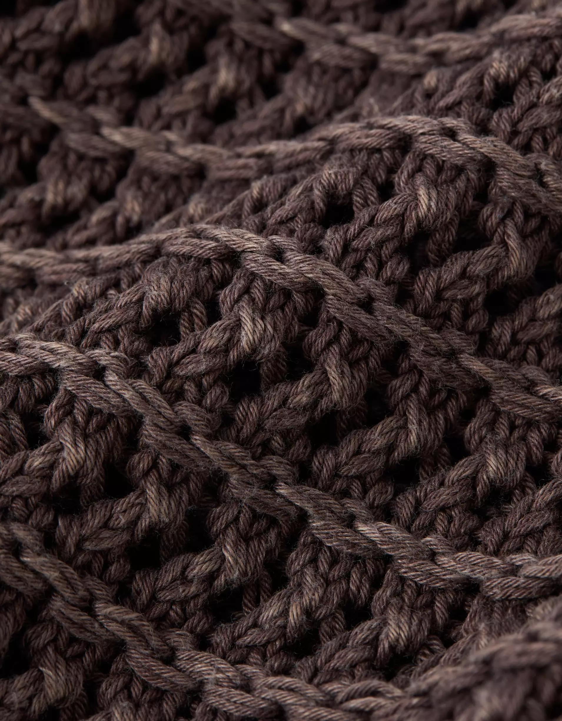 AE Ballet Neck Open Knit Sweater Product Image