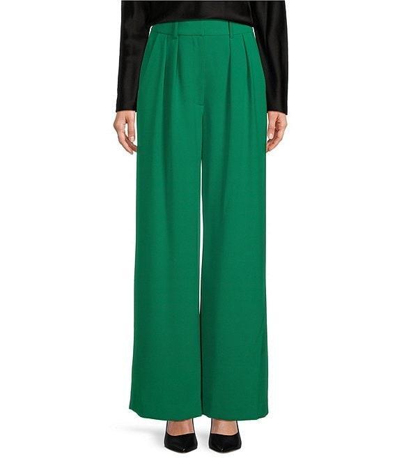 Antonio Melani Lennox Stretch Crepe Wide Leg Trouser Pant Product Image