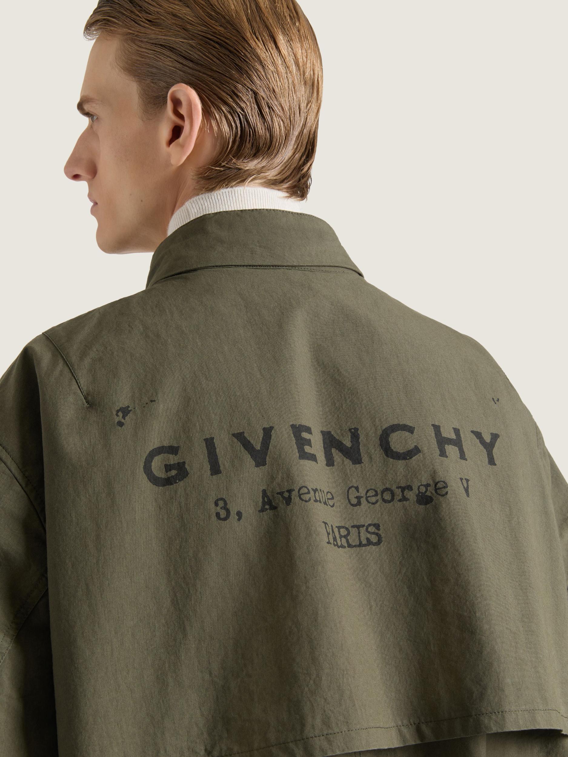 Parka in cotton with GIVENCHY Stamp print Product Image