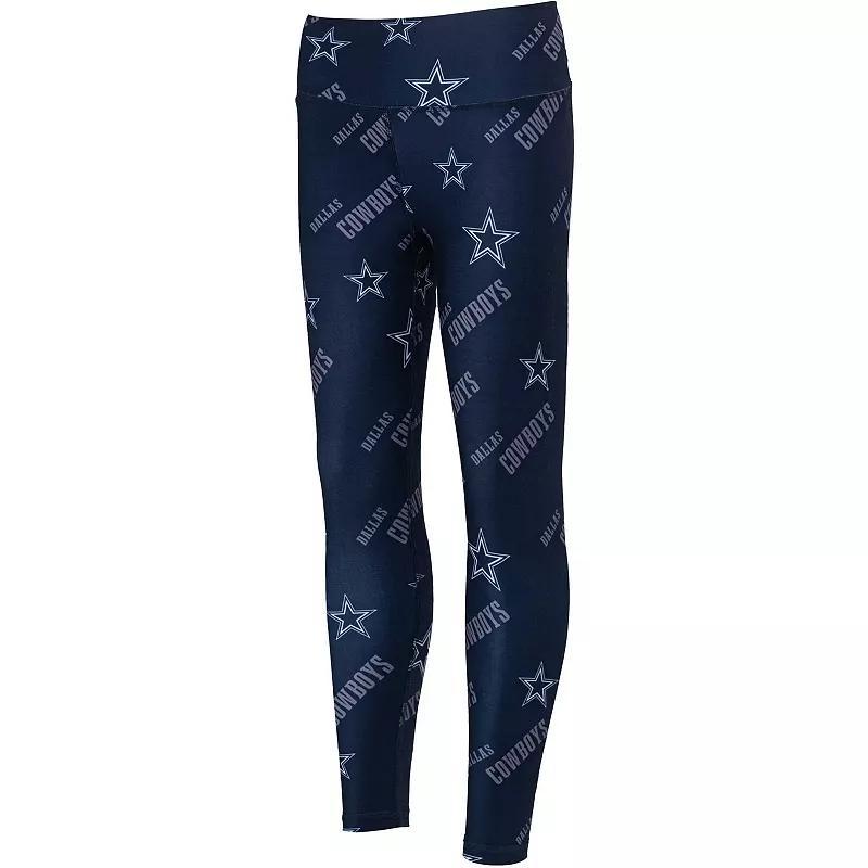 Women's Concepts Sport Navy Dallas Cowboys Breakthrough Allover Print Lounge Leggings,  Product Image