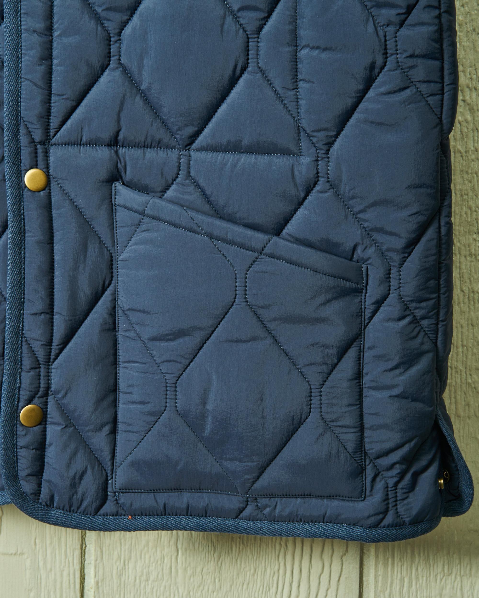 Quilted Vest in Navy Product Image