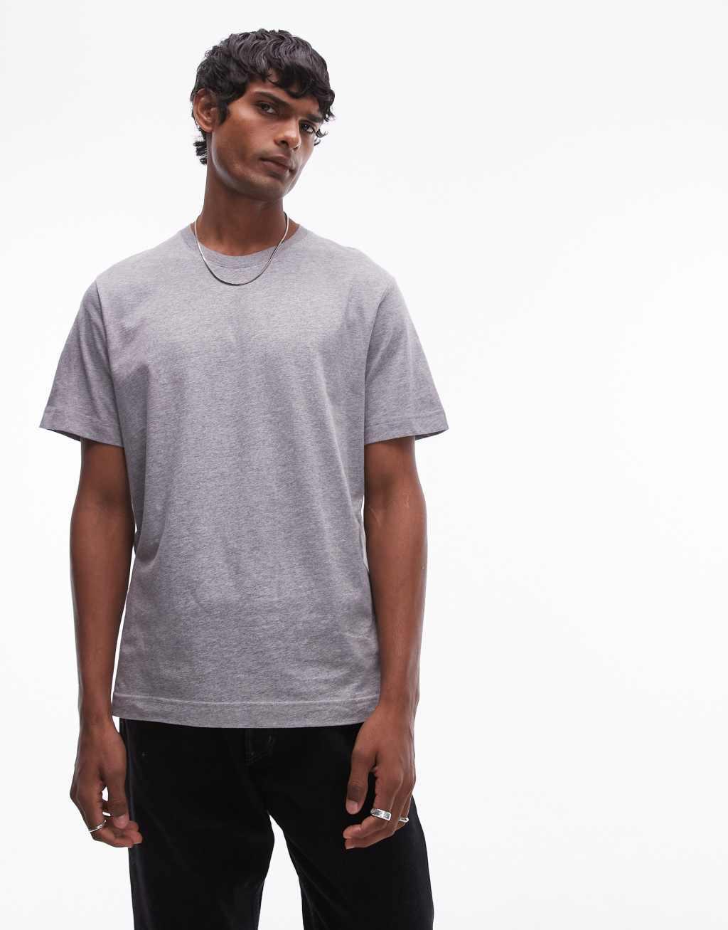 ARKET jersey t-shirt in gray Product Image