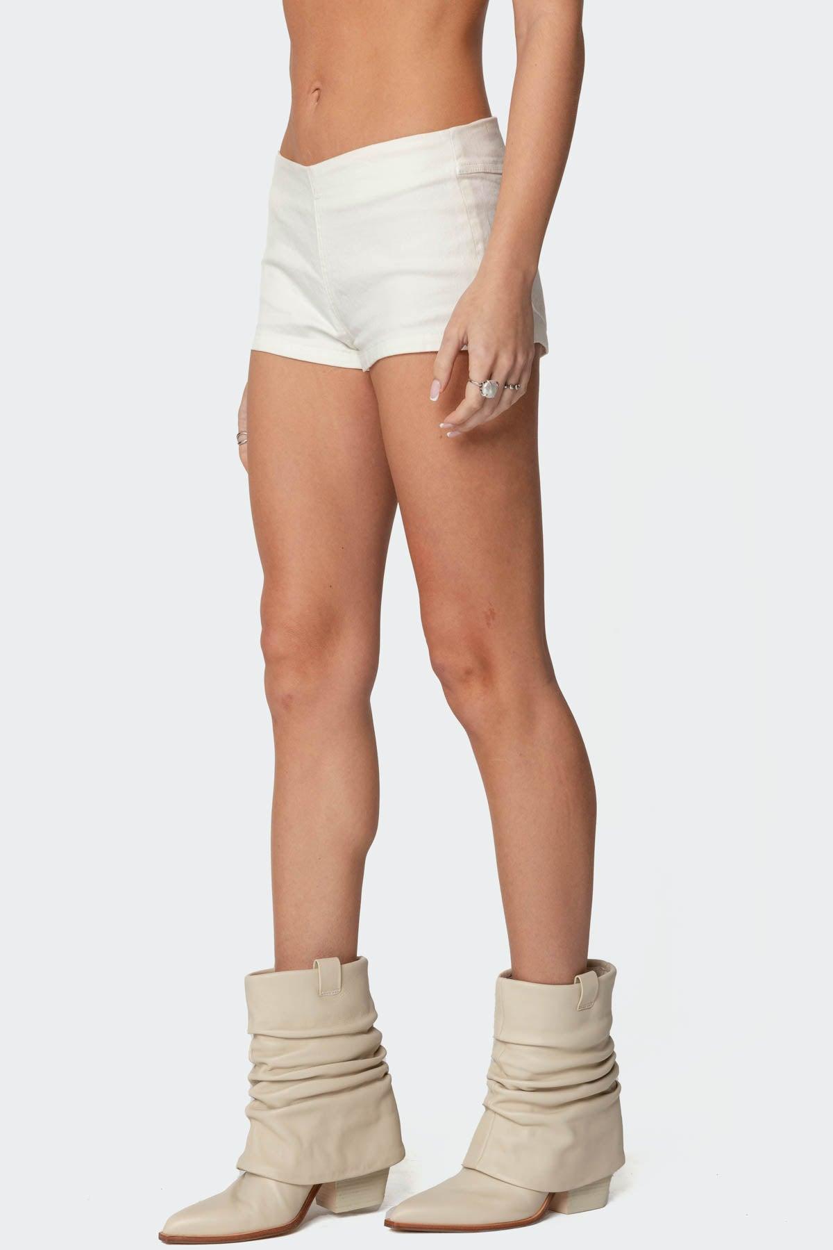 Dinah Denim Micro Shorts Product Image
