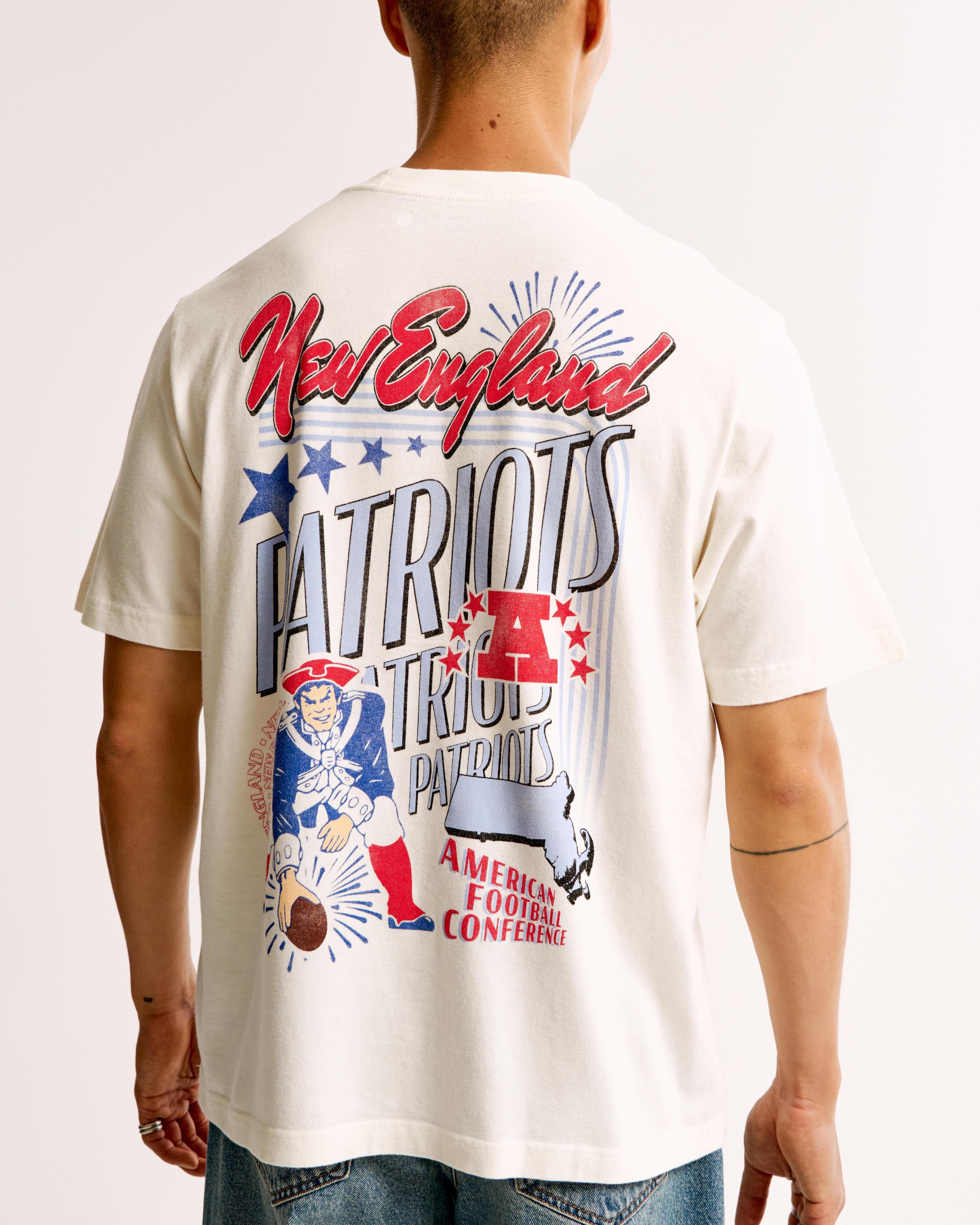 New England Patriots Vintage-Inspired Graphic Tee Product Image