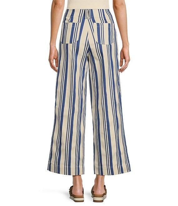 Sugarlips Coordinating Stripe Printed High Rise Wide Leg Pants Product Image