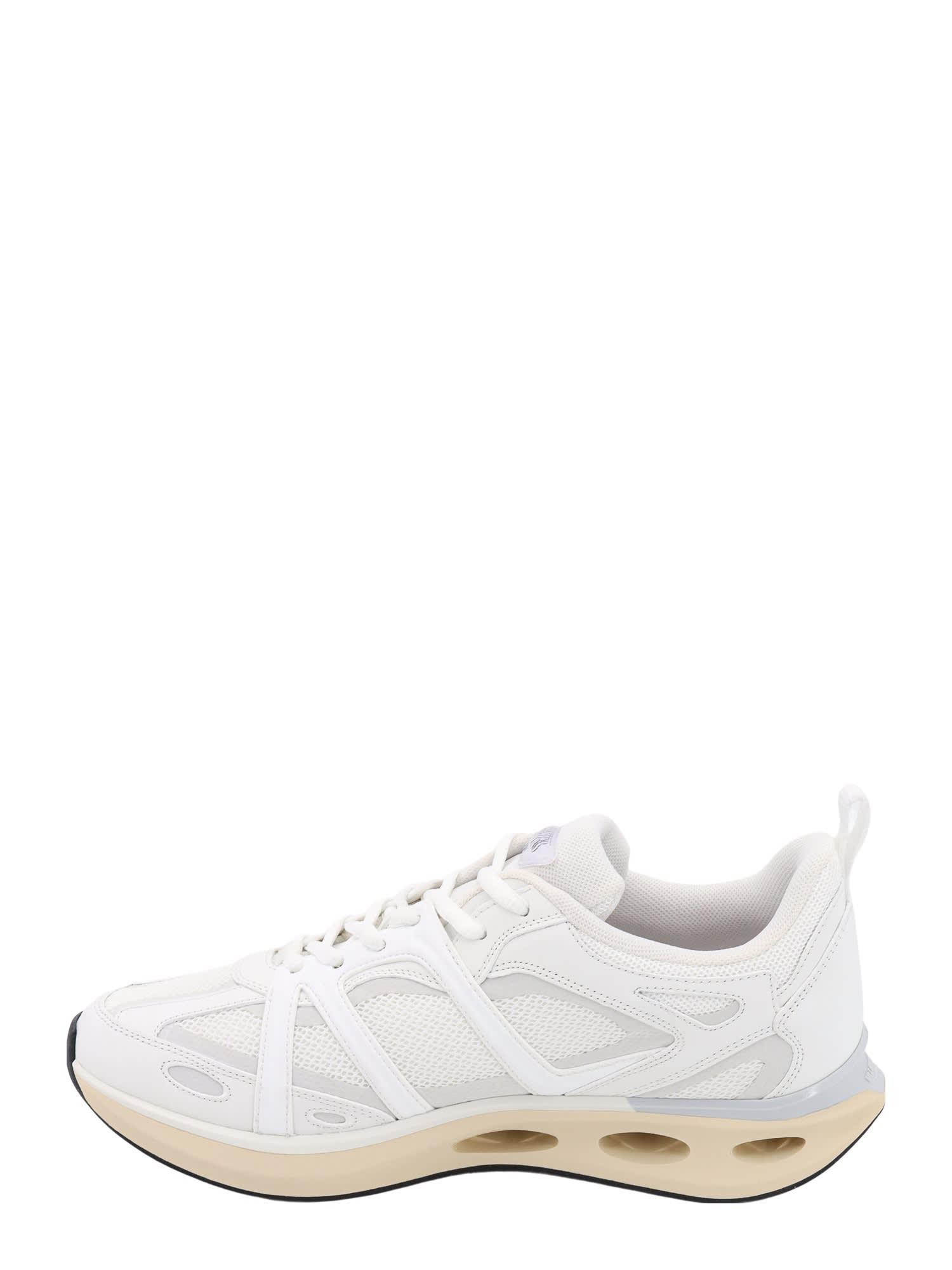 VALENTINO GARAVANI Vlogo Easyjog Low-top Sneaker In Calfskin And Fabric In Zgz Bianco Bian Product Image