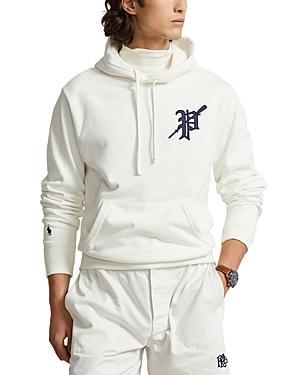 Mens Logo-Embroidered Fleece Hoodie Product Image