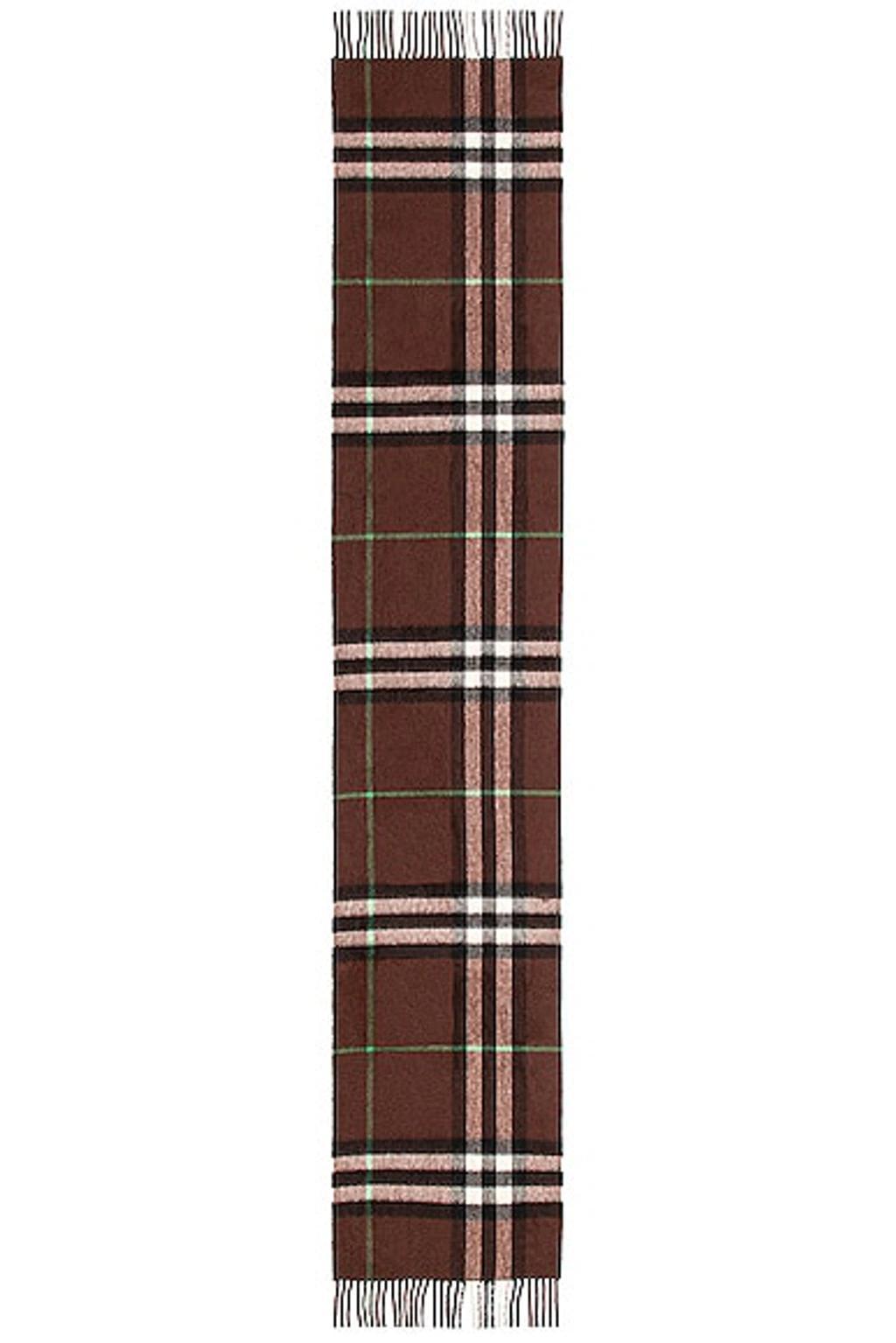 Giant Check Scarf In Brown Product Image