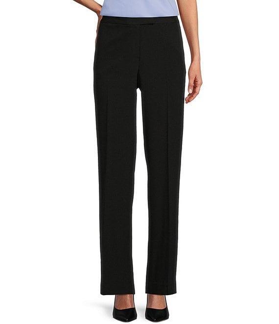 Kasper Stretch Crepe Wide Leg Pants Product Image