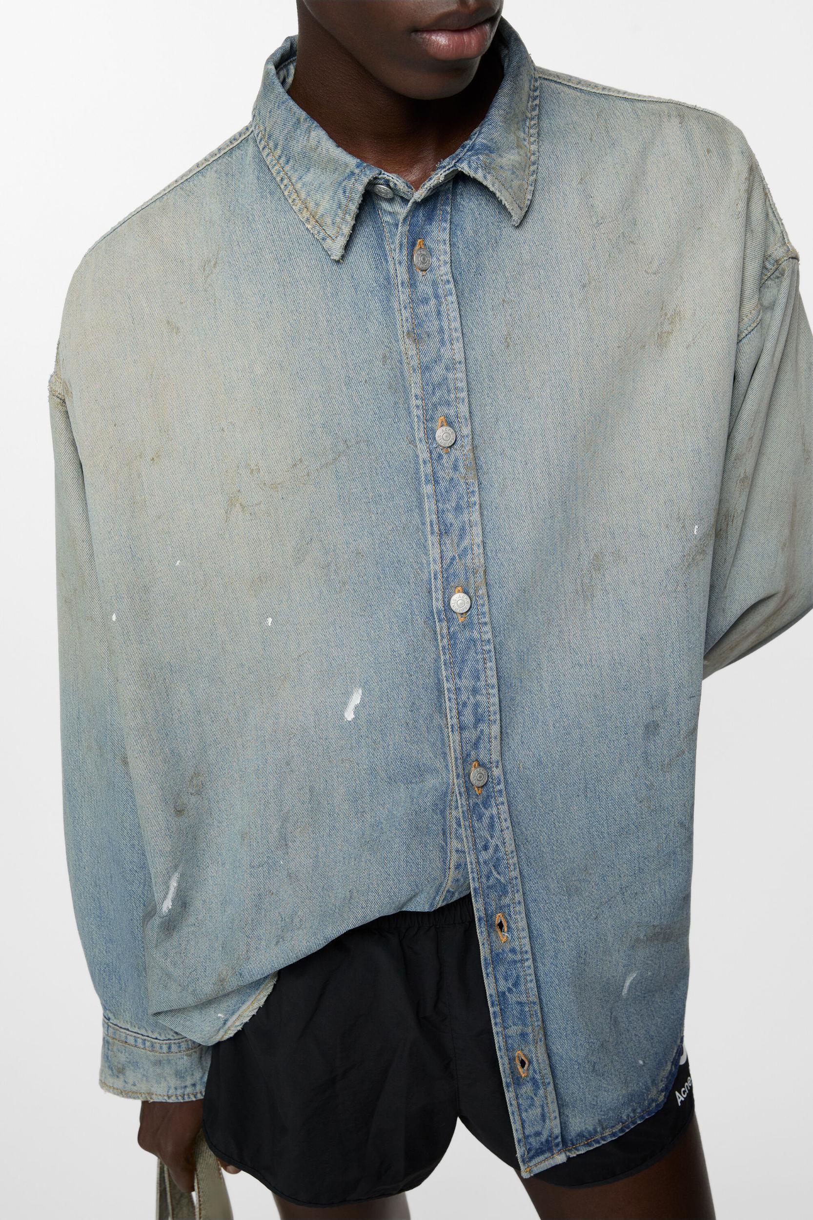Denim button-up shirt Product Image