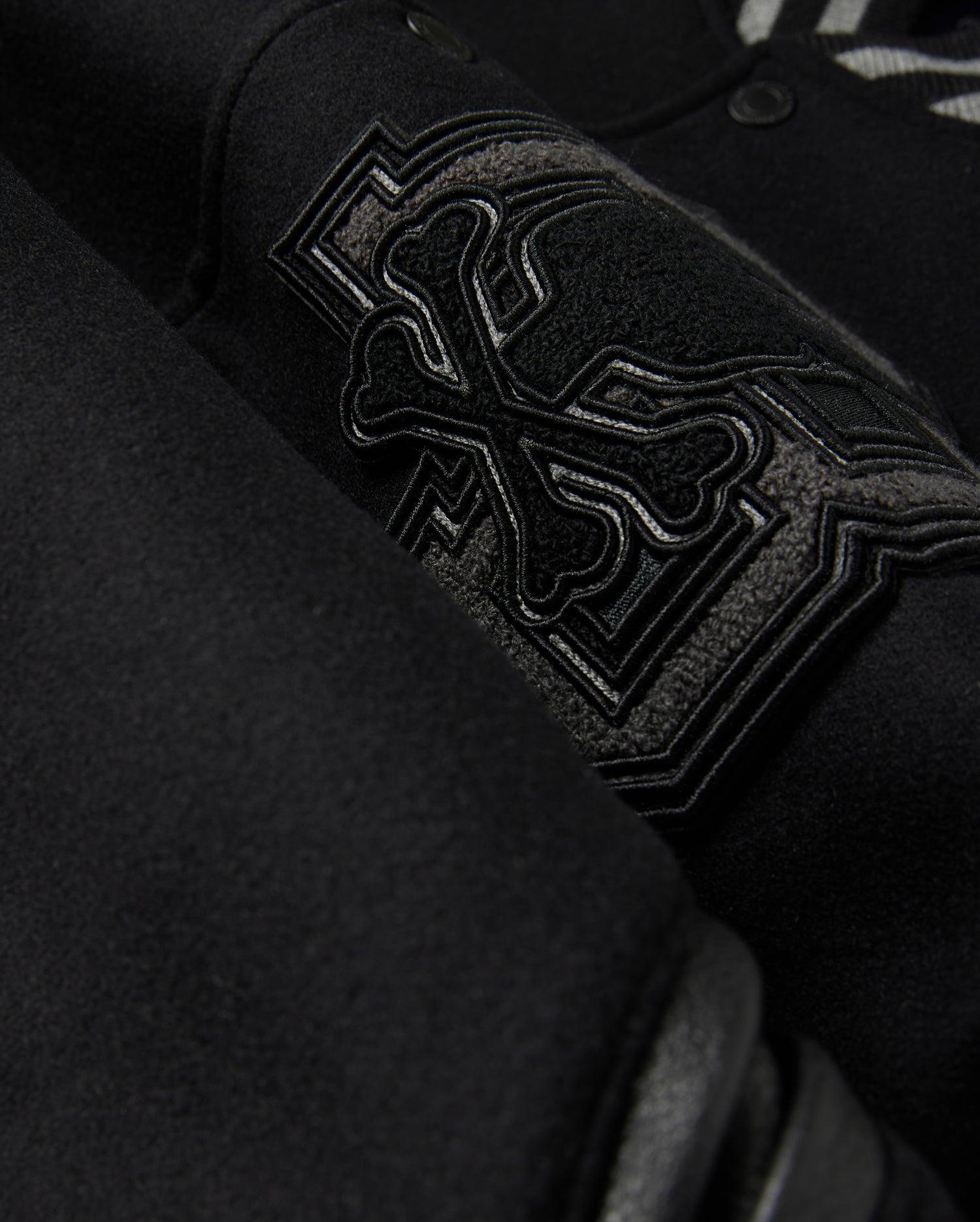 MENS BRAYDEN WOOL LEATHER VARSITY BOMBER - B6J876D200 Product Image