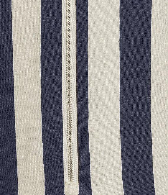 Every Stripe Linen Blend Round Neck Sleeveless Romper Product Image