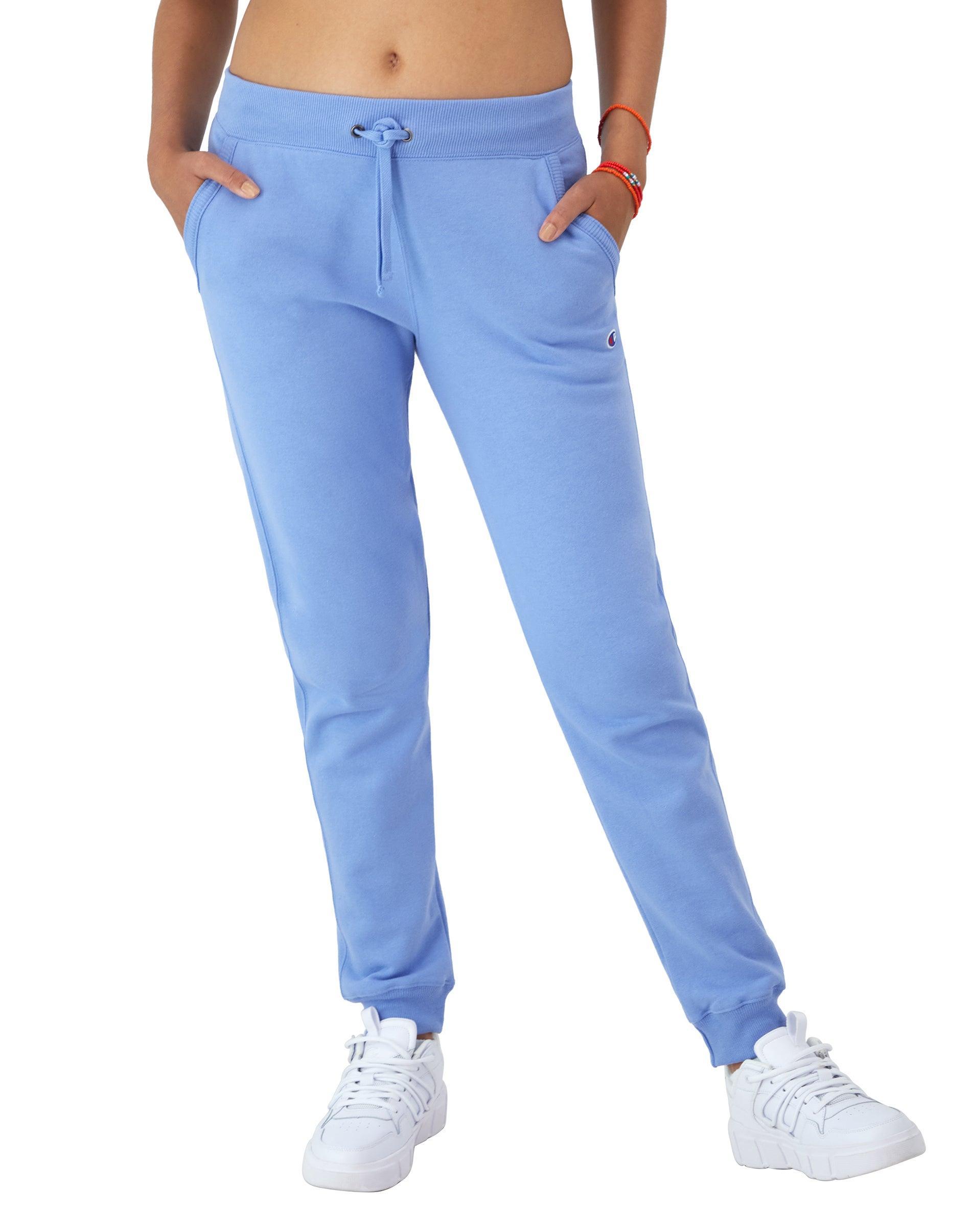 Womens Champion Powerblend Joggers, 29 Antique Blue XL Product Image