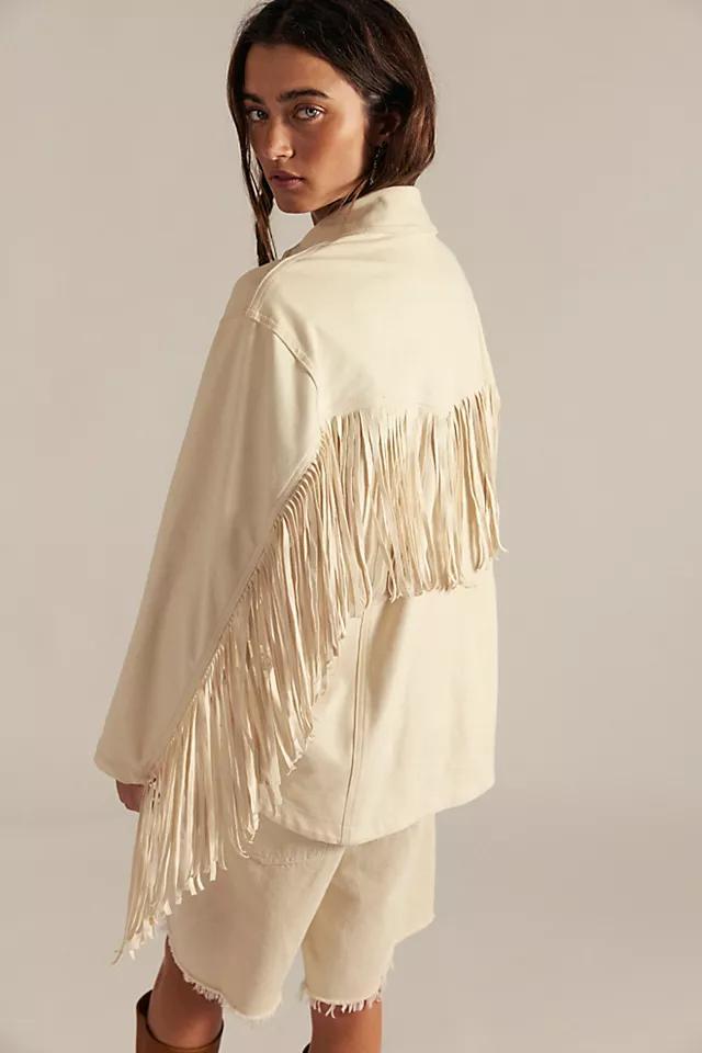 We The Free Fringe Out Vegan Suede Jacket Product Image