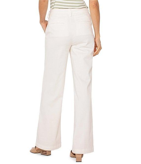 Liverpool Los Angeles Kelsey Twill Mid Rise Wide Leg Pants Product Image