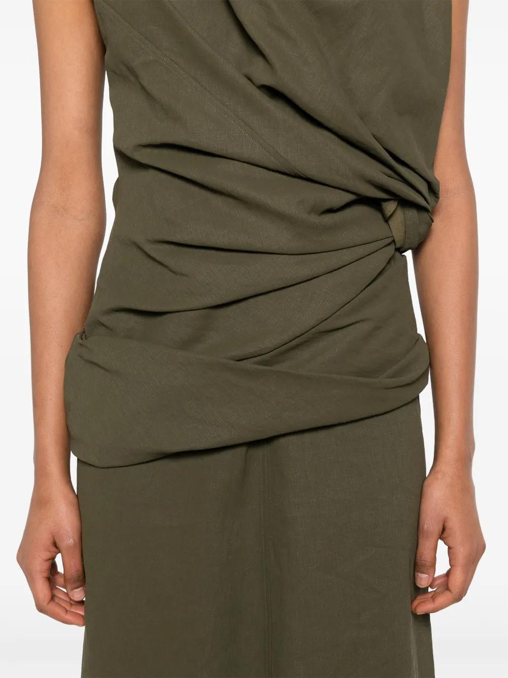 draped maxi dress Product Image