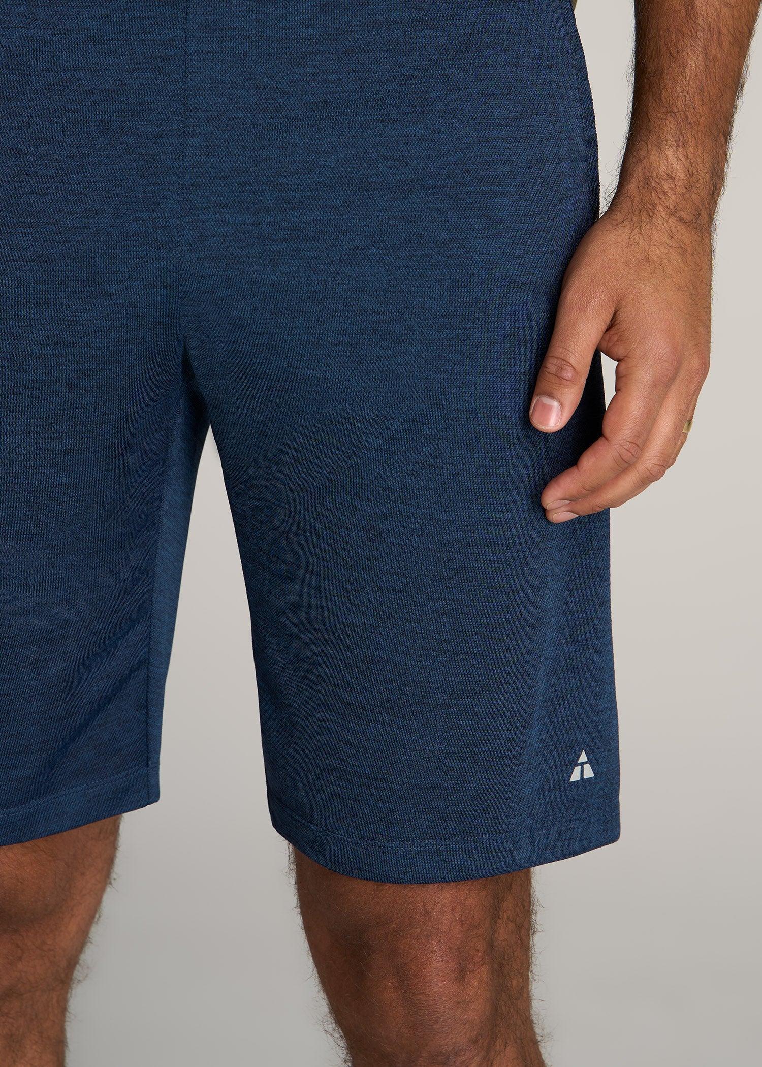 A.T. Performance Engineered Athletic Shorts for Tall Men in Navy Mix Product Image