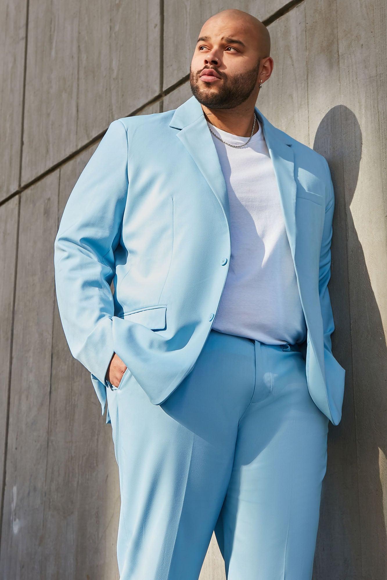 The Modern Stretch Slim Trouser - Light Blue Product Image