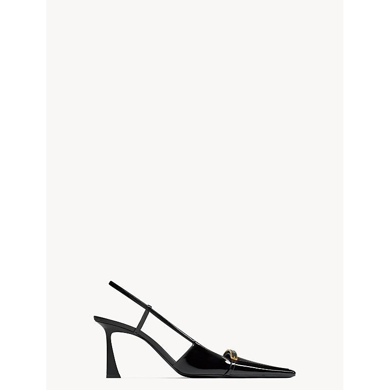 Saint Laurent Womens Jacqueline Slingback Pumps in Patent Leather Product Image