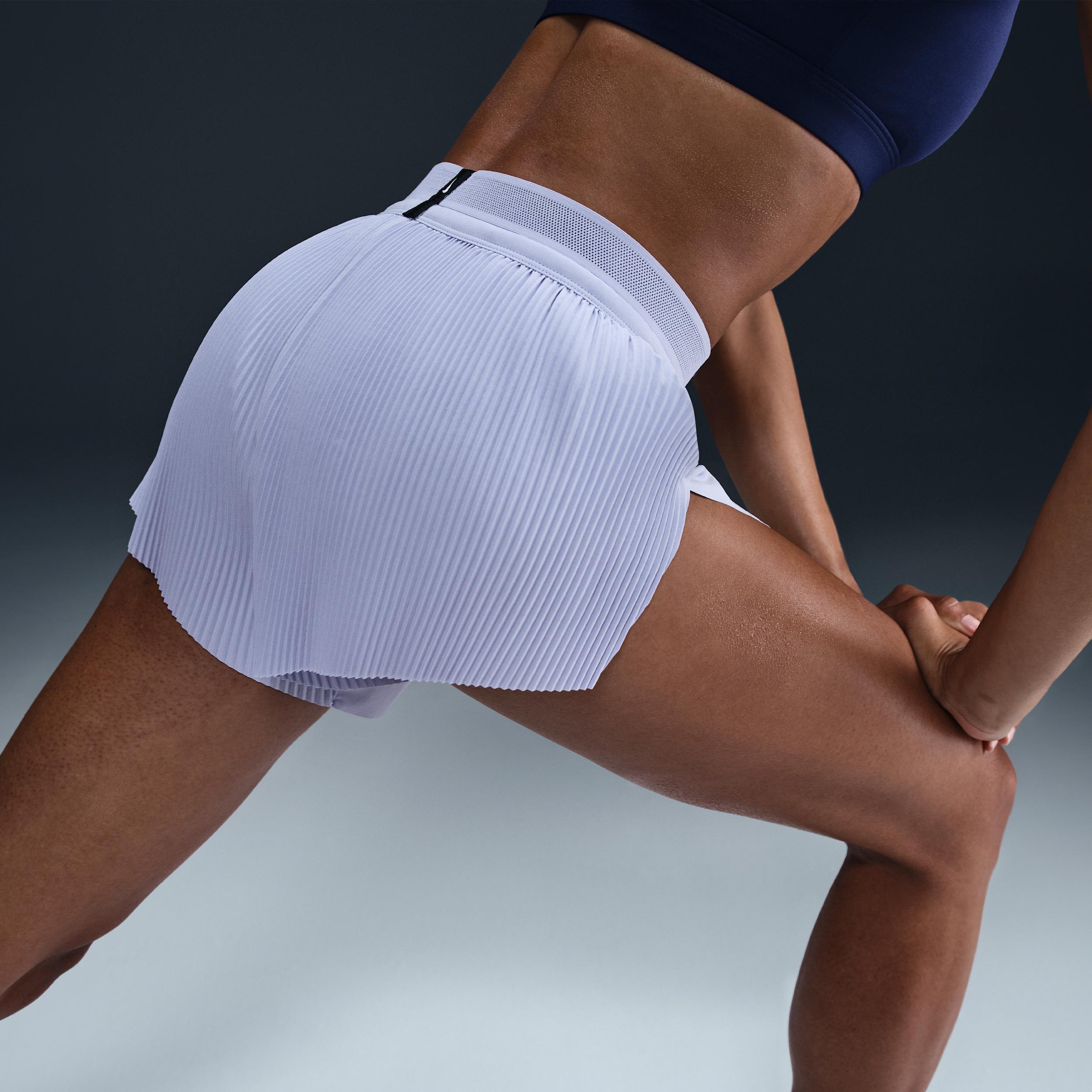 Nike Womens AeroSwift Dri-FIT ADV Mid-Rise 3 Inch Brief-Lined Shorts Product Image