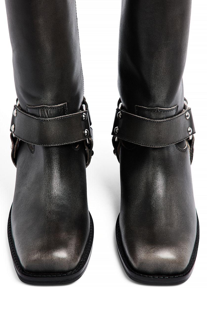 Leather Moto Boots Product Image