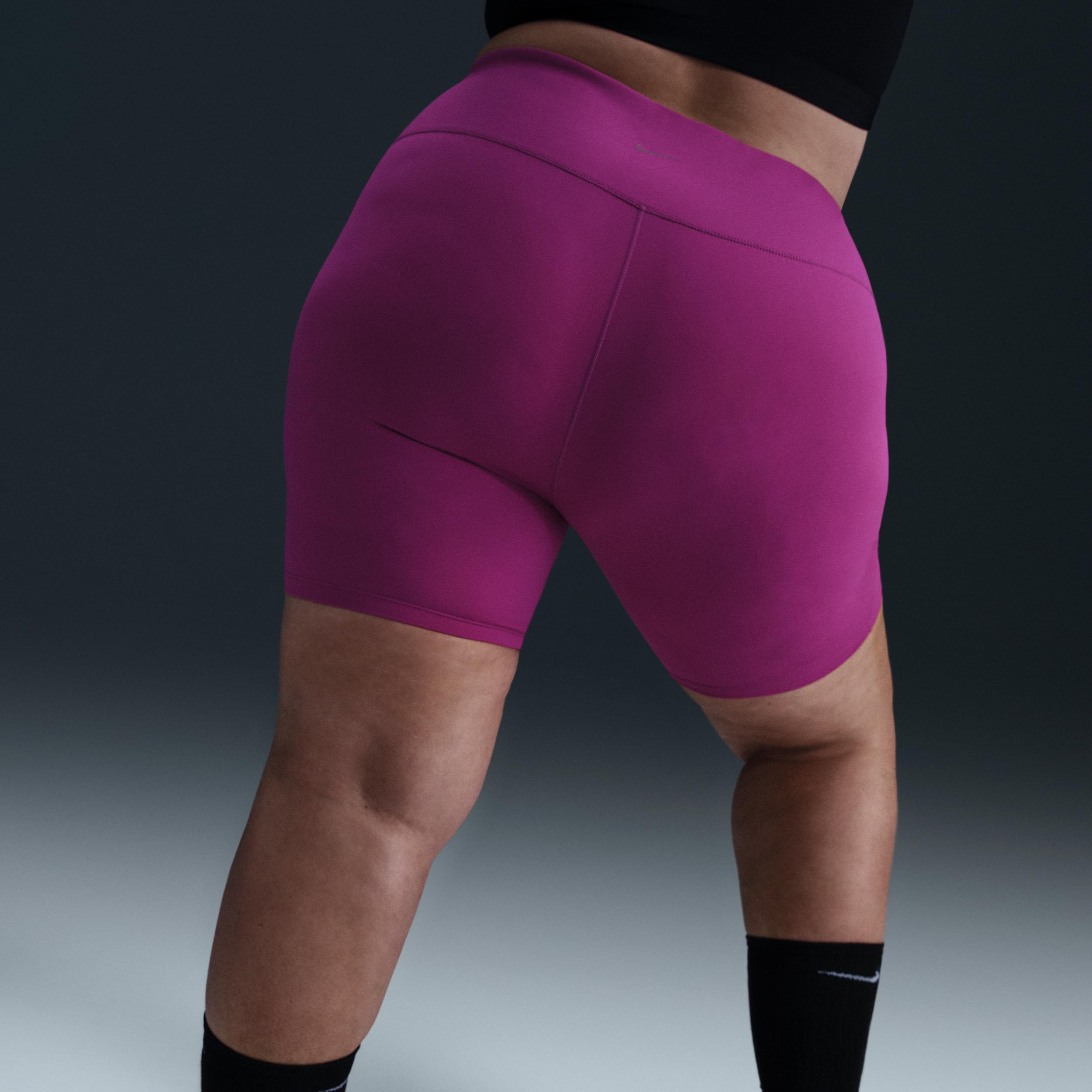 Nike Women's One High-Waisted 8" Biker Shorts with Pockets (Plus Size) Product Image