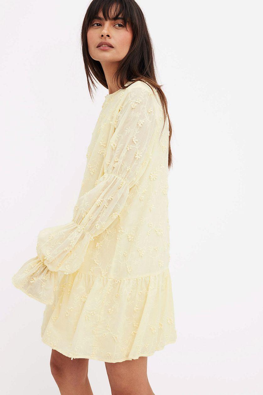 Sleeve Detail Deep Back Dress Product Image